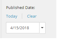 Content Editor DateTime