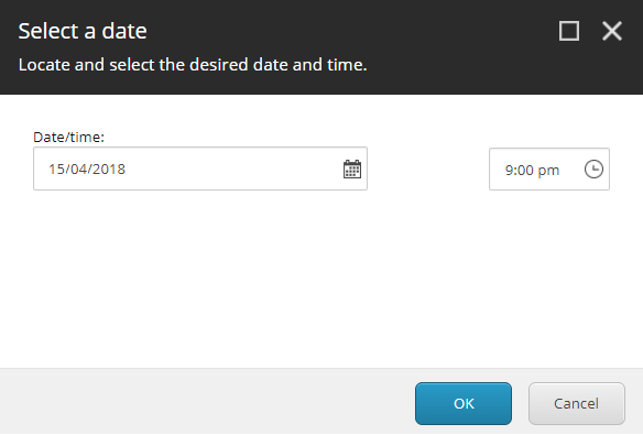 wrong date time picker